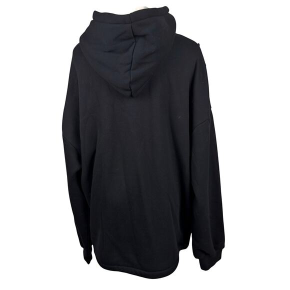 Aelfric Eden Women's LRG Denim Star Applique Hoodie Sweatshirt Indie Skater - Picture 2 of 8